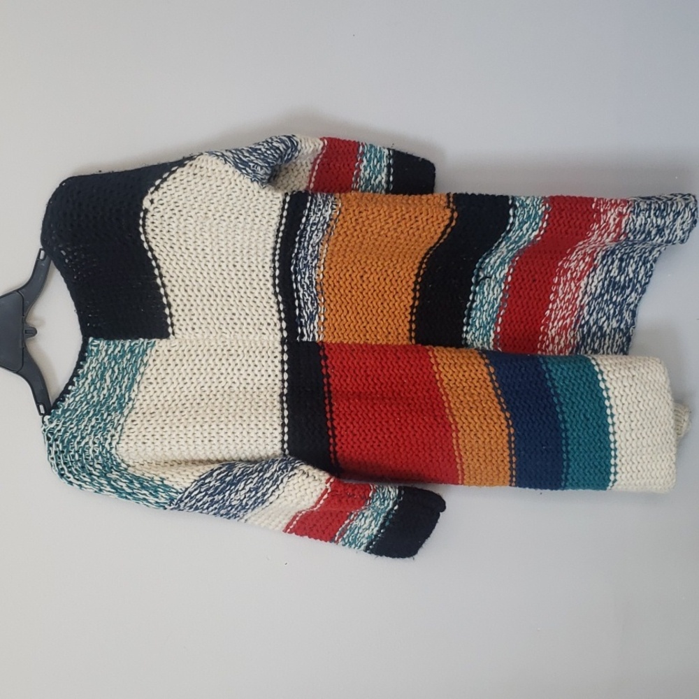 Sundance Multicolor Patchwork Open Cardigan Women… - image 3